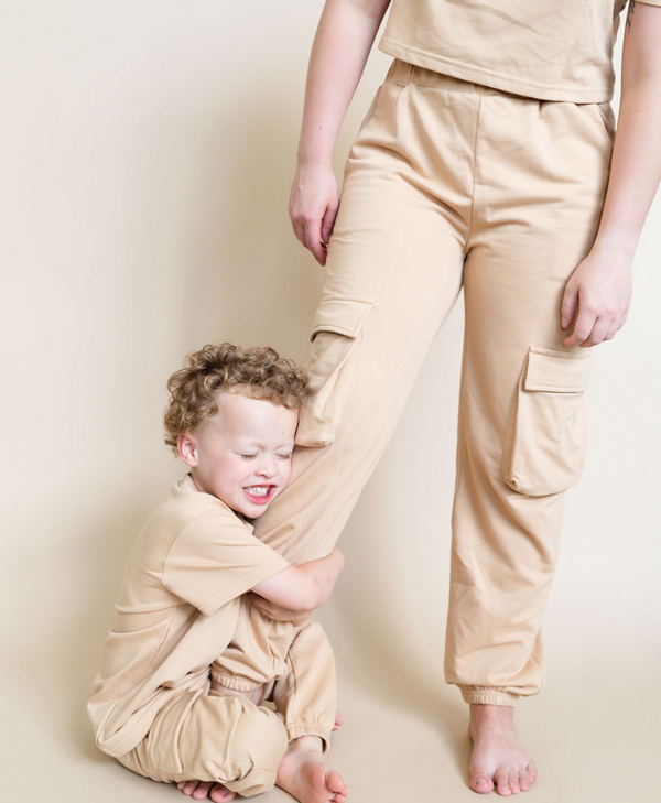 Matching Beige Jogger Set