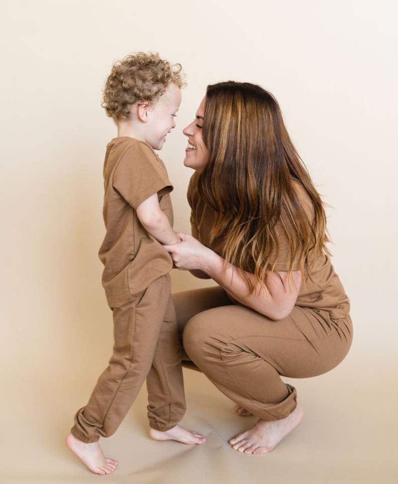 Matching Brown Jogger Set